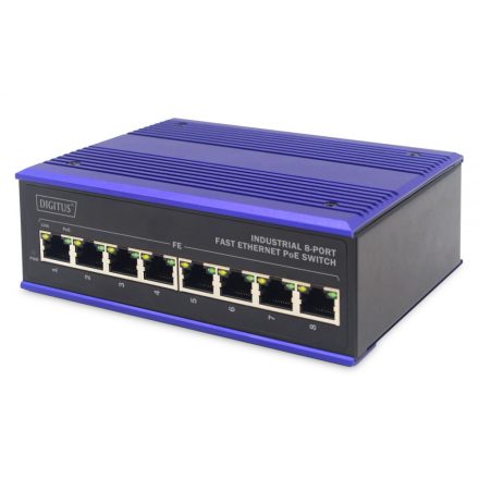 Digitus Industrial 8-Port Fast Ethernet PoE Switch