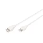 Assmann USB 2.0 extension cable, type A 1,8m Beige