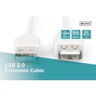 Assmann USB 2.0 extension cable, type A 1,8m Beige