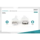 Assmann USB 2.0 extension cable, type A 1,8m Beige