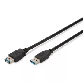 Assmann USB 3.2 extension cable, type A 1,8m Black