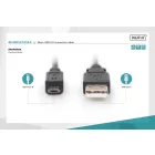 Assmann USB connection cable, type  A - microUSB 1,8m Black