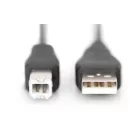 Assmann USB connection cable, type A - B 3m Black