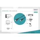 Assmann USB connection cable, type A - B 3m Black