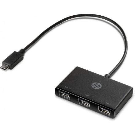 HP USB-C to USB-A Hub 3port Black