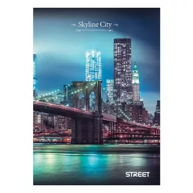 Füzet kockás STREET A/4 54 lapos Skyline
