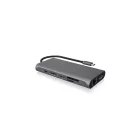 Raidsonic IcyBox IB-DK4050-CPD USB Type-C DockingStation with triple video interface Silver