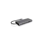Raidsonic IcyBox IB-DK4050-CPD USB Type-C DockingStation with triple video interface Silver