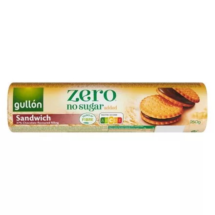 Szendvicskeksz GULLON kakaós krémmel tölött cukormentes 250 g