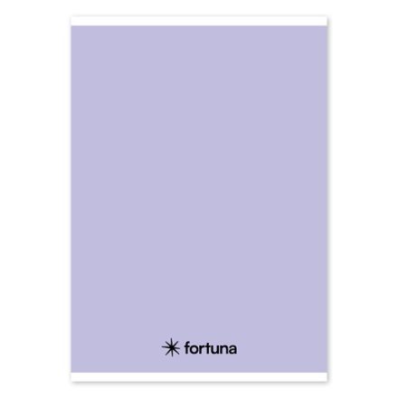 Füzet vonalas FORTUNA Monocolor A/5 32 lapos 21-32 4-8.osztályos pasztell lila