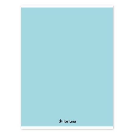 Füzet vonalas FORTUNA Monocolor A/4 32 lapos 81-32 pasztell kék