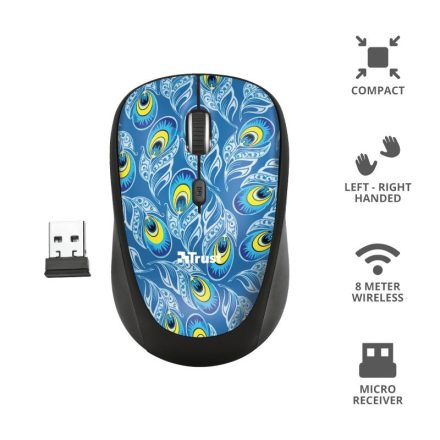 Trust Yvi wireless mouse Peacock