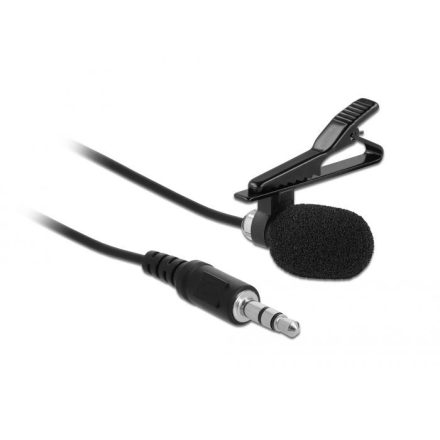 DeLock Tie Lavalier Microphone Omnidirectional Black
