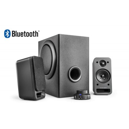 wavemaster  MX3+ BT 2.1 Bluetooth Stereo Speaker System Black