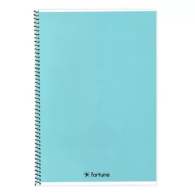   Spirálfüzet vonalas FORTUNA Monocolor A/4 70 lapos pasztell kék