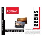 Fehértábla mágneses OPTIMA aluminium kerettel 120x200 cm