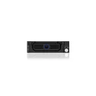 Raidsonic IcyBox IB-138SK-B-II Aluminium mobile rack for SATA HDDs Black