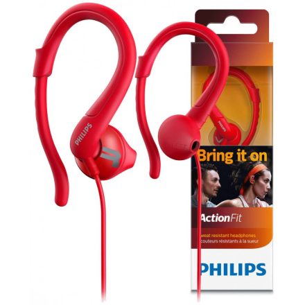 Philips SHQ1250 ActionFit Headset Red