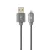 Gembird CC-USB2S-AMLM-2M-BG Lightning Premium spiral metal 8-pin charging and data cable 2m Metallic Grey