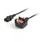 Gembird PC-187 UK Power cord 1,8m Black