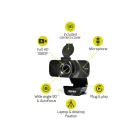 Port Designs Full HD Webkamera Black