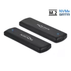 DeLock External USB Type-C > M.2 NVMe PCIe or SATA SSD