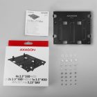 AXAGON RHD-435 4x2.5" SSD/HDD or 2x2.5" SSD/HDD &1x3.5"HDD Bracket into 5.25" bay Black
