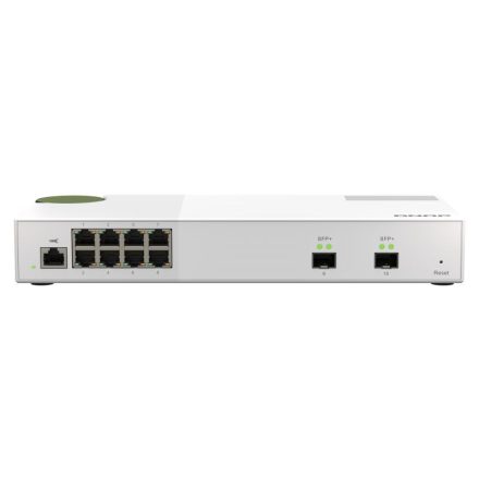 QNAP QSW-M2108-2S Entry-level 10GbE and 2.5GbE Layer 2 Web Managed Switch for SMB Network Deployment