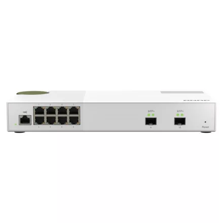 QNAP QSW-M2108-2S Entry-level 10GbE and 2.5GbE Layer 2 Web Managed Switch for SMB Network Deployment