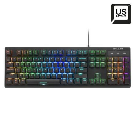 Sharkoon Skiller SGK30 RGB Red Switch mechanical gaming keyboard Black US