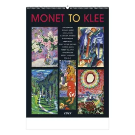   Falinaptár TOPTIMER T096 420x560mm álló Monet to Klee 2027