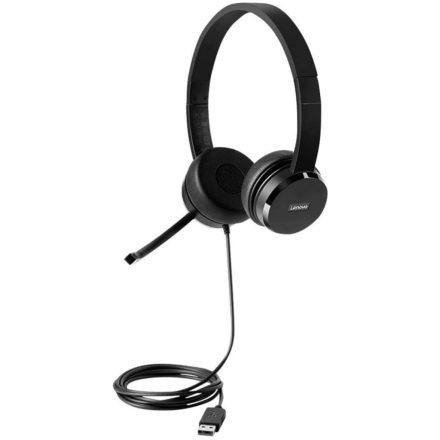 Lenovo 100 USB Stereo Headset Black