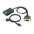 Gembird A-VGA-HDMI-01 VGA to HDMI adapter cable 0,15m Black