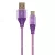Gembird CC-USB2B-AMCM-2M-PW Premium cotton braided Type-C USB charging and data cable 2m Purple/White