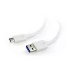 Gembird CCP-USB3-AMCM-W-0.5M USB3.0 AM to Type-C cable 0,5m White