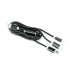 Gembird CC-USB2-AM31-1M-G USB 3-in-1 Charging cable 1m Black
