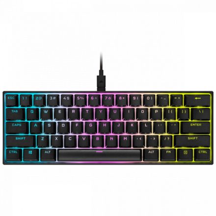 Corsair K65 RGB Mini Cherry MX Speed Mechanikus Gamer keyboard Black US