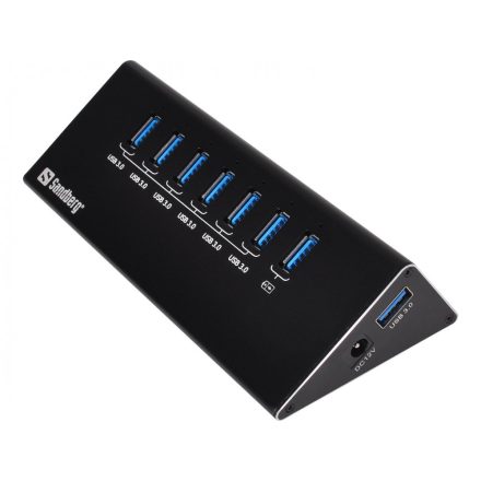 Sandberg Sandberg USB 3.0 Hub 6+1 ports Black