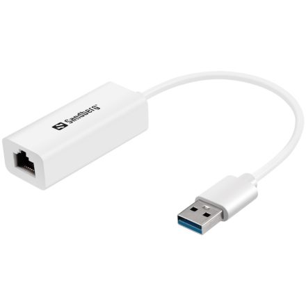 Sandberg USB3.0 Gigabit Network Adapter White