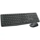 Logitech MK235 Wireless Combo billentyűzet + egér Black DE
