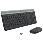 Logitech MK470 Slim Wireless Keyboard and Mouse Combo Black/Silver DE
