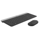 Logitech MK470 Slim Wireless Keyboard and Mouse Combo Black/Silver DE