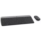 Logitech MK470 Slim Wireless Keyboard and Mouse Combo Black/Silver DE