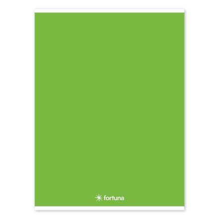 Füzet vonalas FORTUNA Monocolor A/4 32 lapos 81-32 zöld