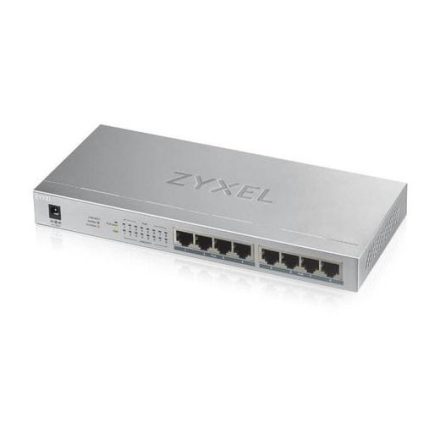 ZyXEL GS1008 POE+ Switch Silver
