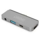 Digitus USB-C Mobile Dock 4 Port Gray
