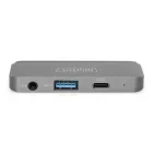 Digitus USB-C Mobile Dock 4 Port Gray