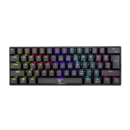 White Shark GK-2022B Shinobi Red Switches Mechanical 60% Gaming Keyboard Black HUN