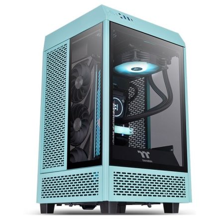 Thermaltake The Tower 100 Tempered Glass Chassis Turquoise