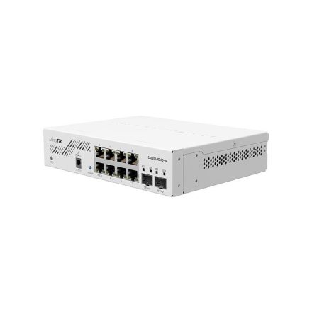 Mikrotik CSS610-8G-2S+IN Eight 1G Ethernet ports and two SFP+ ports for 10G fiber connectivity
